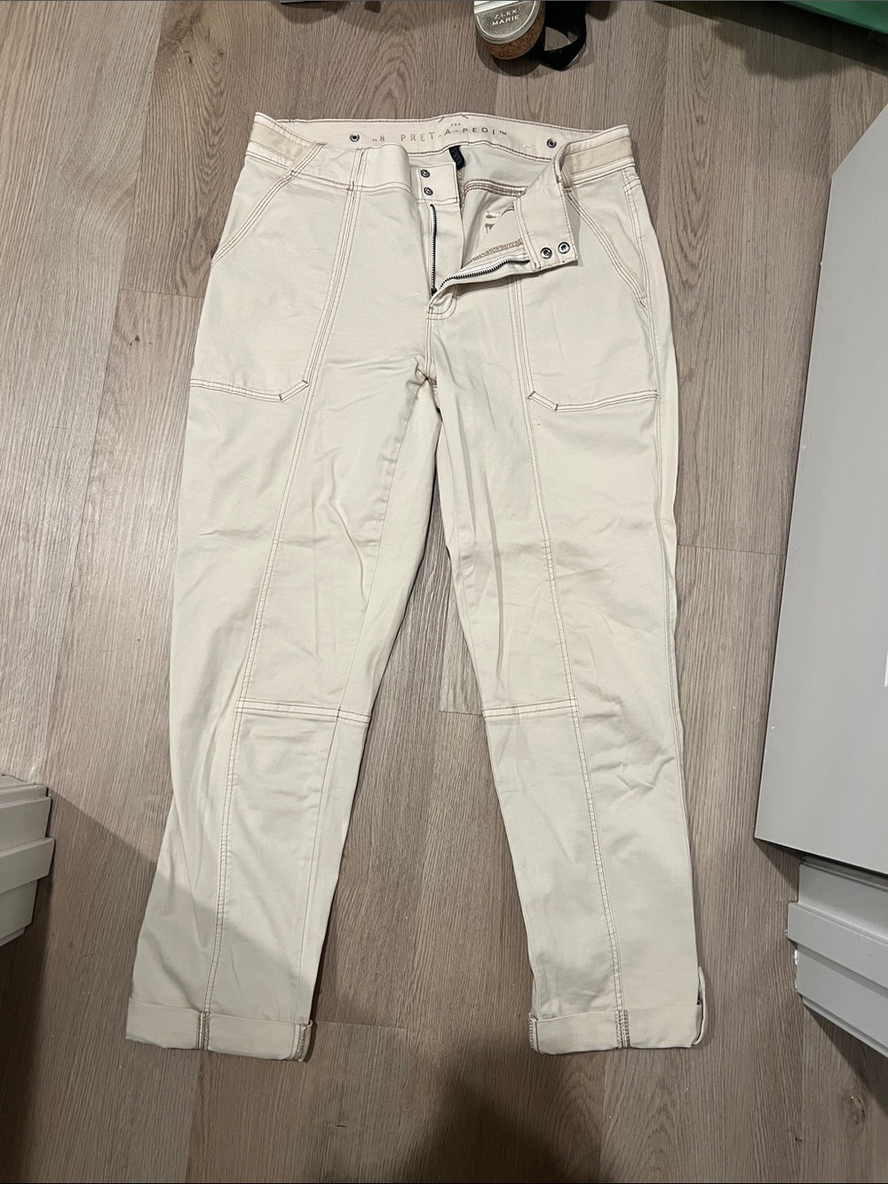 Women’s Khaki Cropped Utility Pants